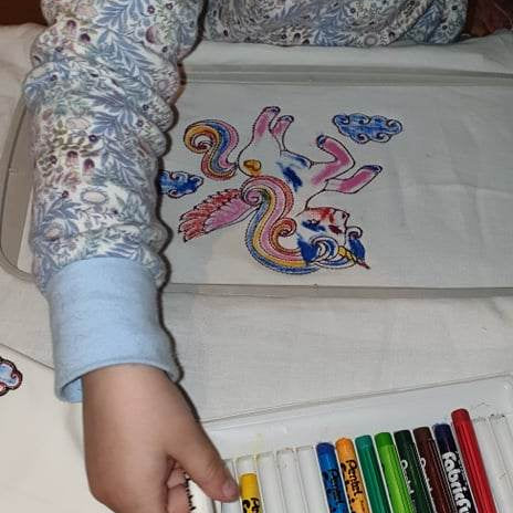 Einhorn Stickdatei – Ausmalmotiv für Kinder & kreative Regentage - Sewando