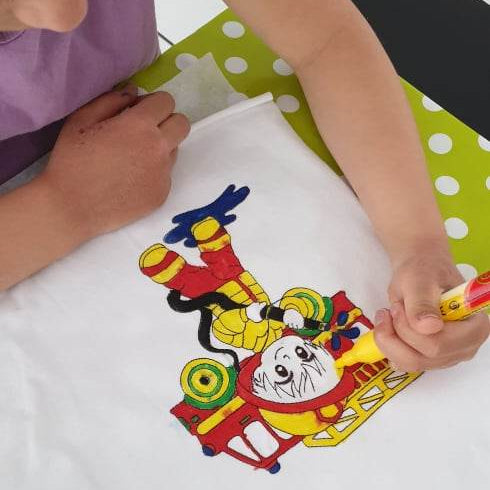 Feuerwehr Stickdatei – Ausmalmotiv für Kinder & kreative Regentage - Sewando