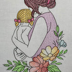 Stickdatei Mama mit Kind Set 943 - Sewando