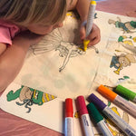 Ballerina Stickdatei – Ausmalmotiv für Kinder & kreative Regentage - Sewando