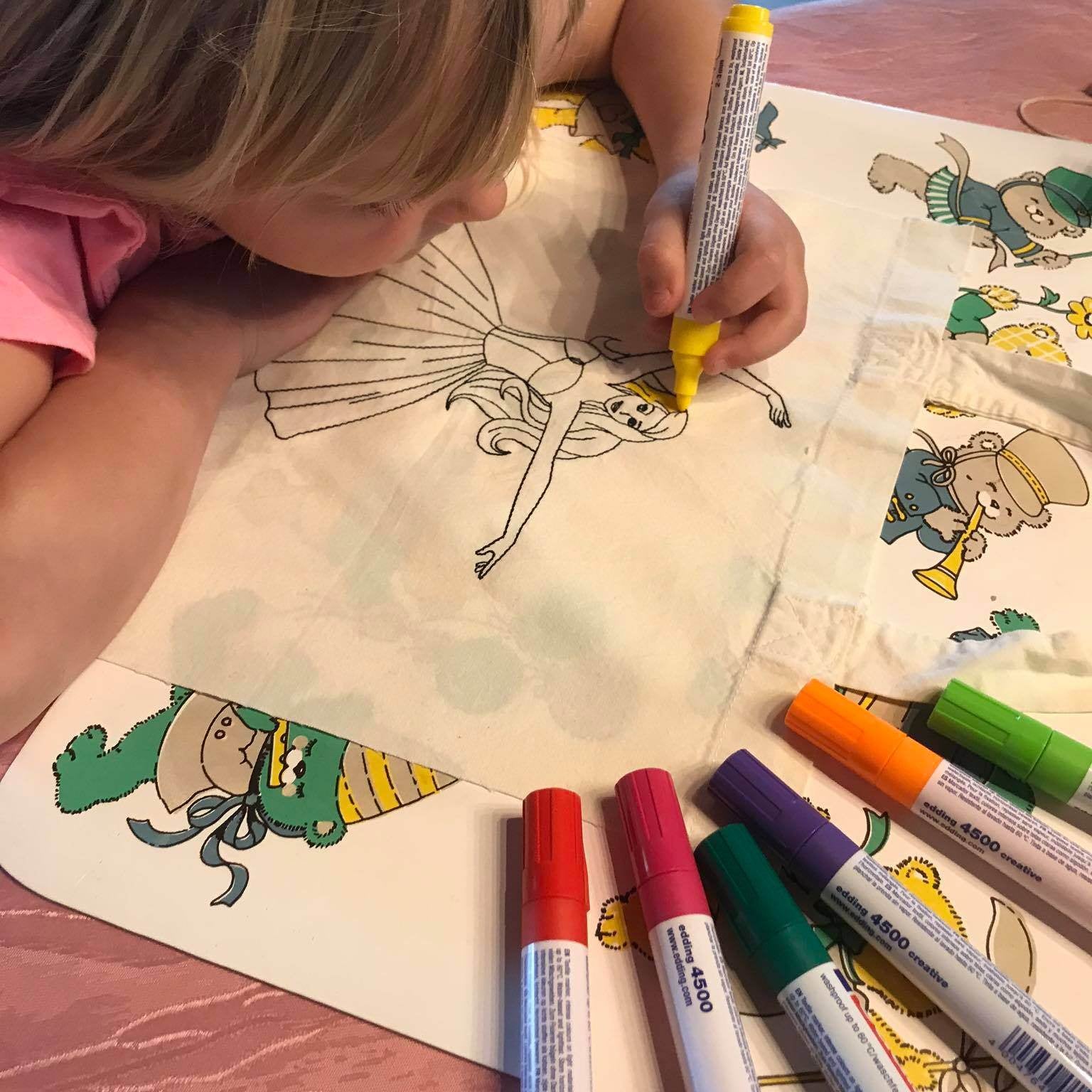 Ballerina Stickdatei – Ausmalmotiv für Kinder & kreative Regentage - Sewando