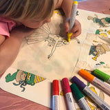 Ballerina Stickdatei – Ausmalmotiv für Kinder & kreative Regentage - Sewando