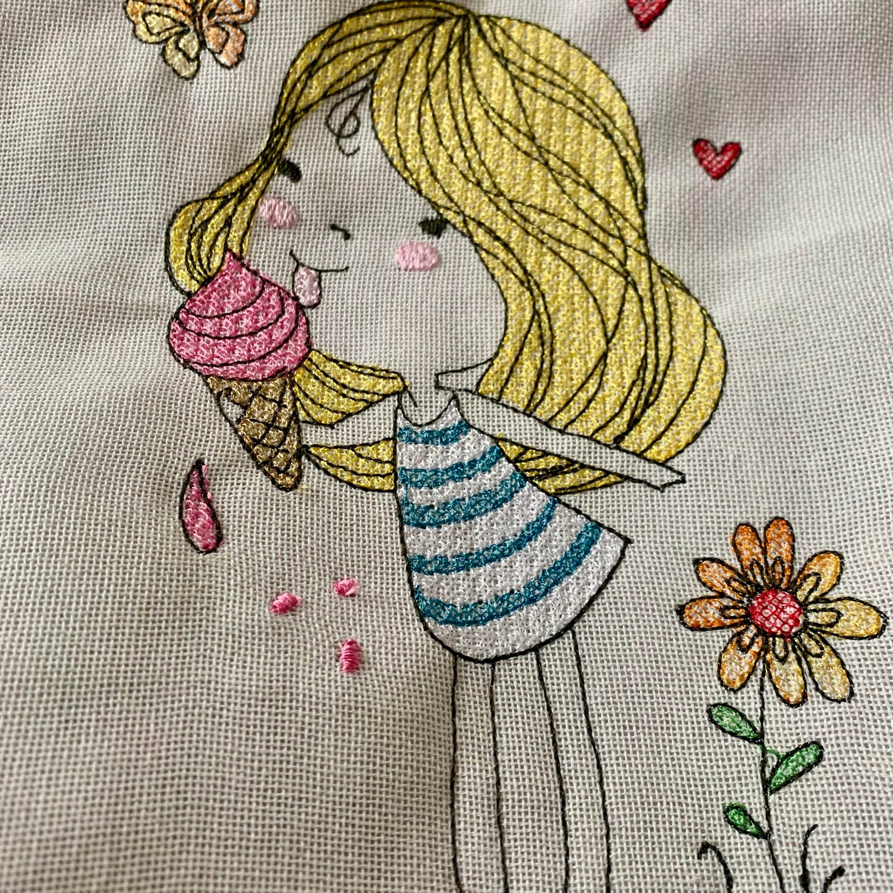 Stickdatei Sommer Girl Set 947 - Sewando