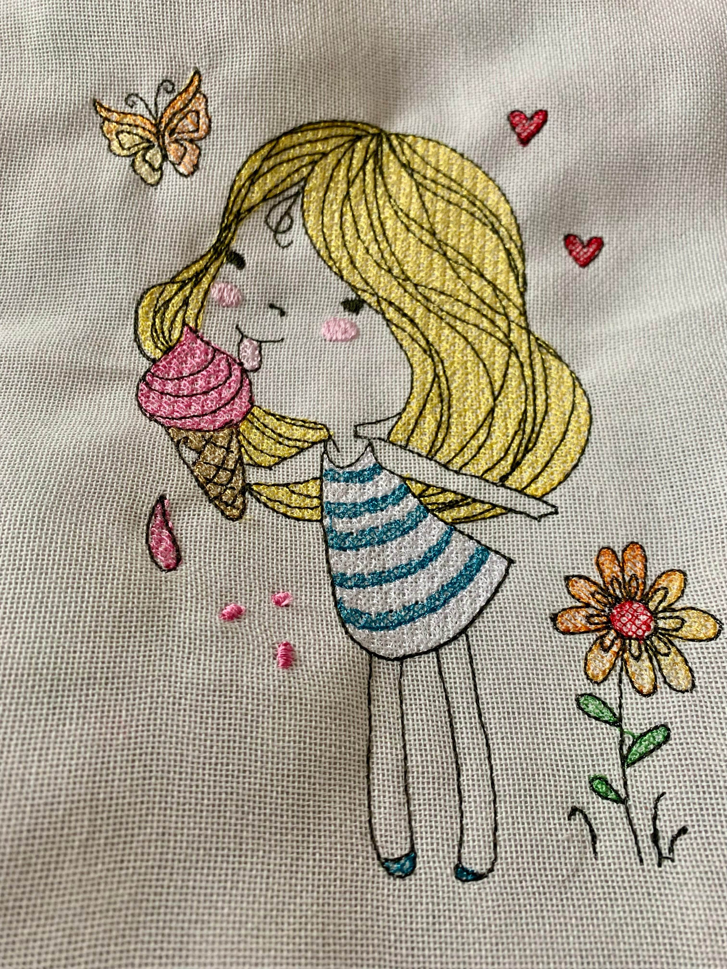 Stickdatei Sommer Girl Set 947 - Sewando