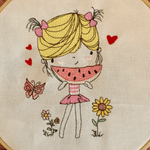 Stickdatei Sommer Girl 4 Set 947 - Sewando