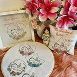 Stickdatei Sternenkind, Engel, Baby mit Flügel Set 944 - Sewando