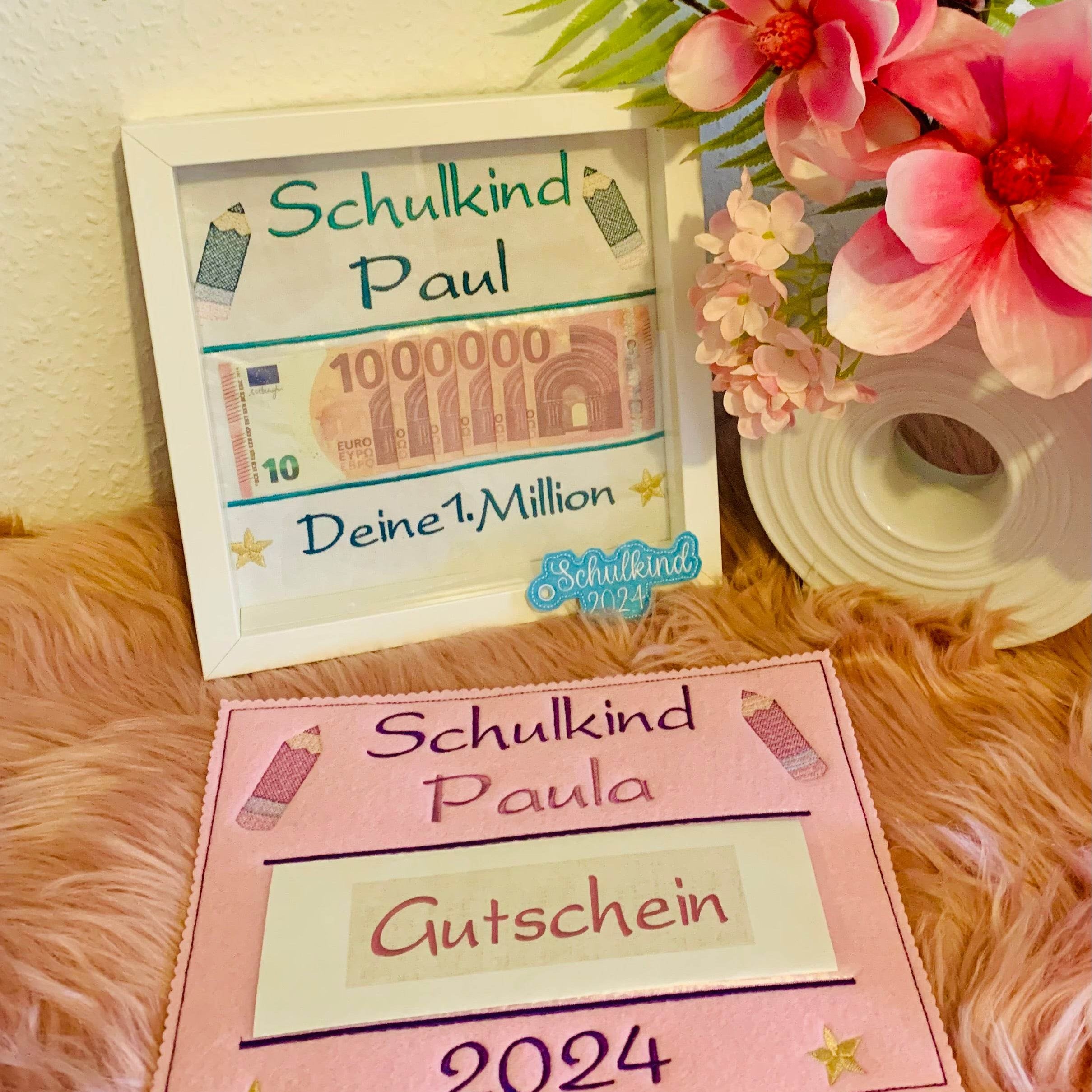 Stickdatei Deine 1. Million zur Einschulung Set 956 - Sewando
