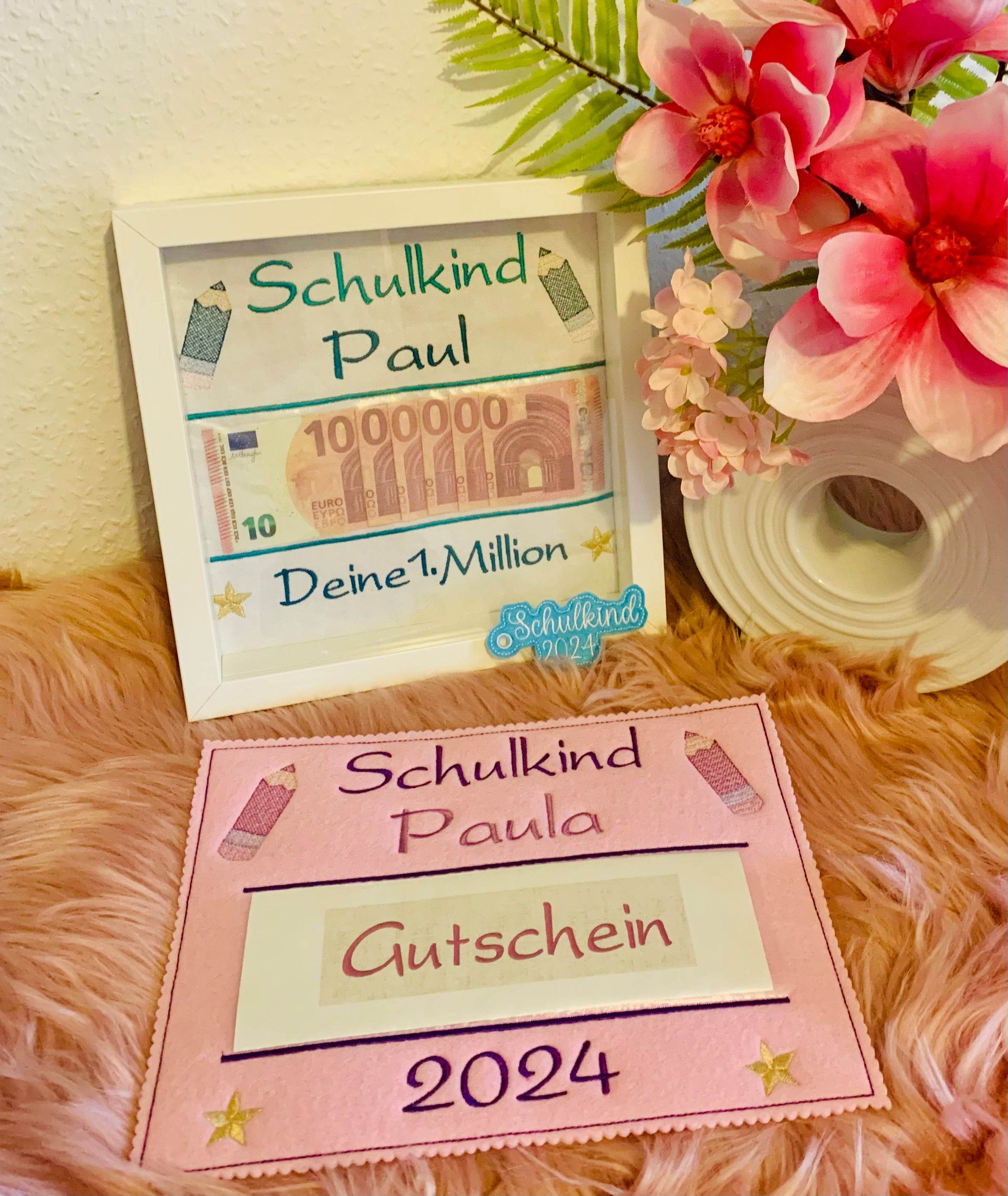Stickdatei Deine 1. Million zur Einschulung Set 956 - Sewando