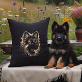Stickdatei Schäferhund Welpe "Heike" - realistisch - FÜR DUNKLE STOFFE