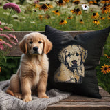 Stickdatei Applikation Golden Retriever "Muffin" - realistisch - FÜR HELLE & DUNKLE STOFFE