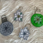 Stickdatei Edelweiss Schlüsselanhänger In the Hoop Set 962 - Sewando