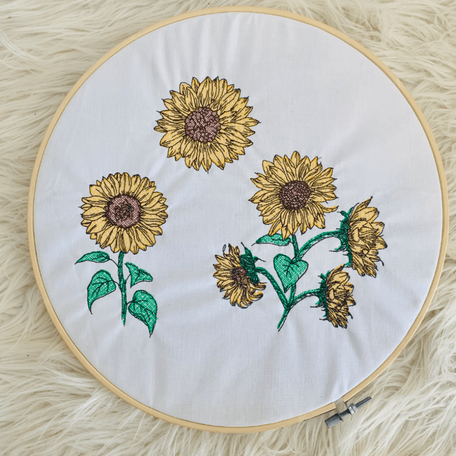 Stickdatei Sonnenblume Set 964 Blume - Sewando