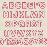Stickdatei 3D Applikation Schrift ca. 65mm Set 979 - Sewando