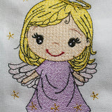 Stickdatei Engel Girl 3 Cute Mädchen Set 981 - Sewando
