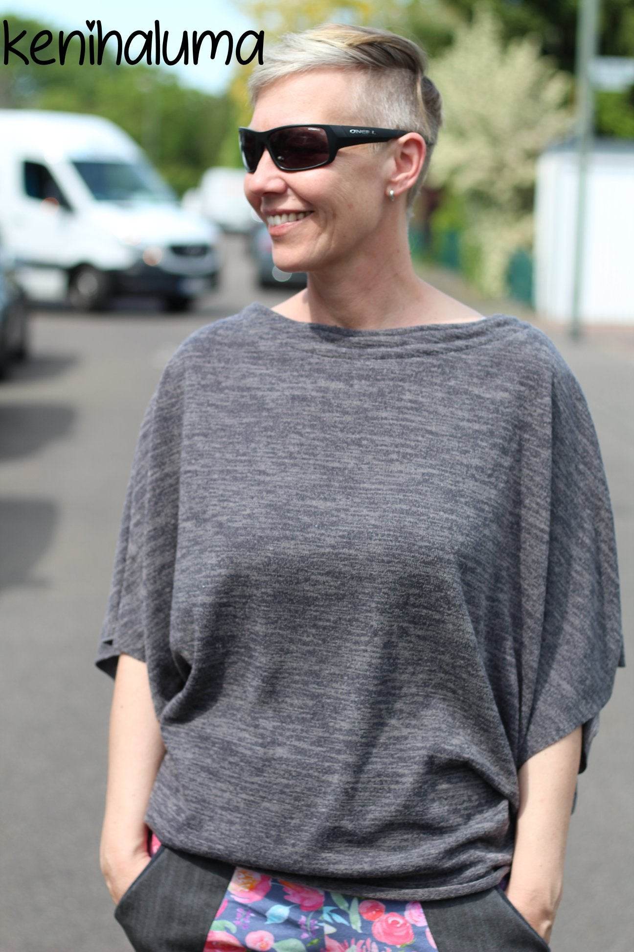 Schnittmuster Poncho ANDALO Gr. XS-XXL : - Sewando