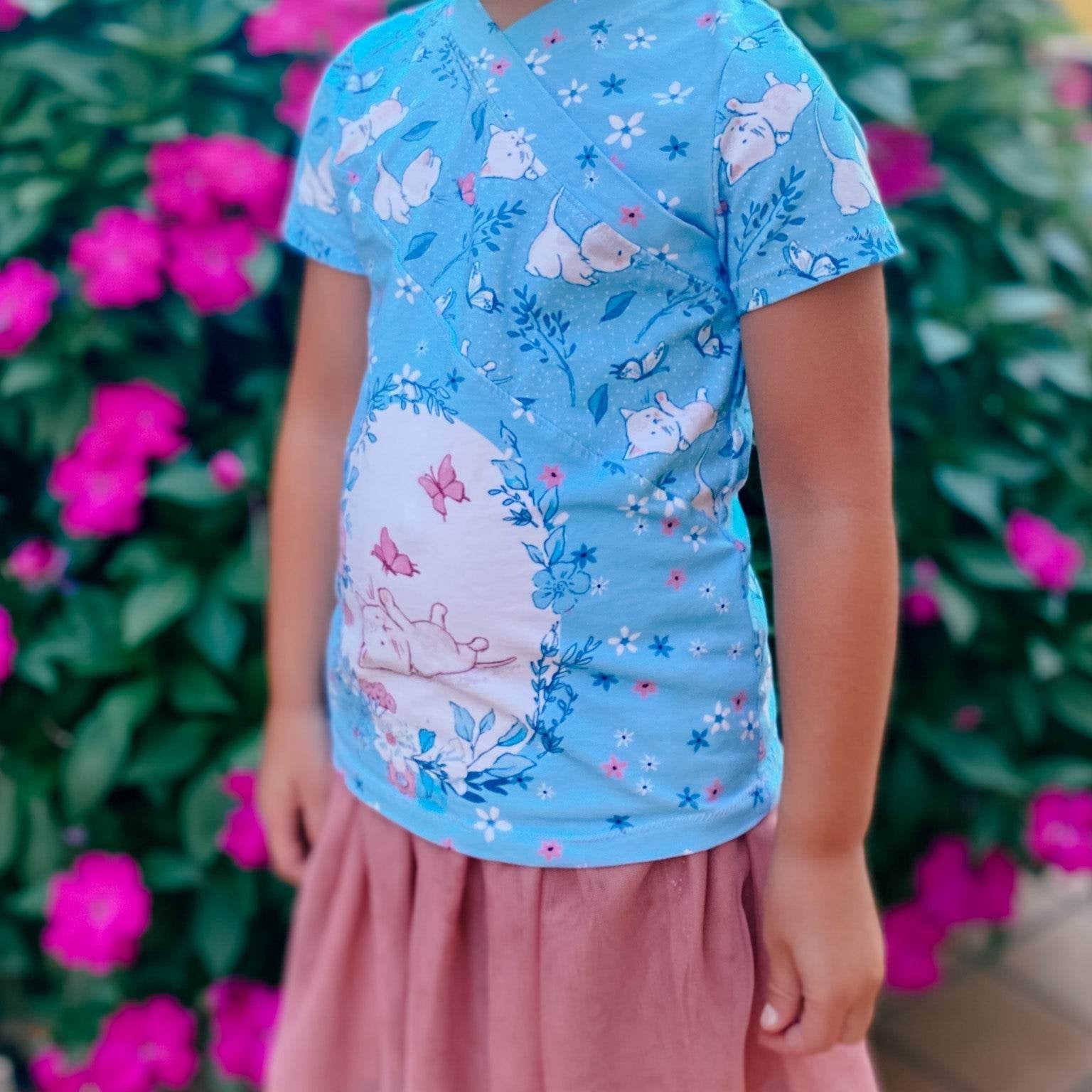 Schnittmuster Shirt für Mädchen Fran Gr. 74-164 - Sewando