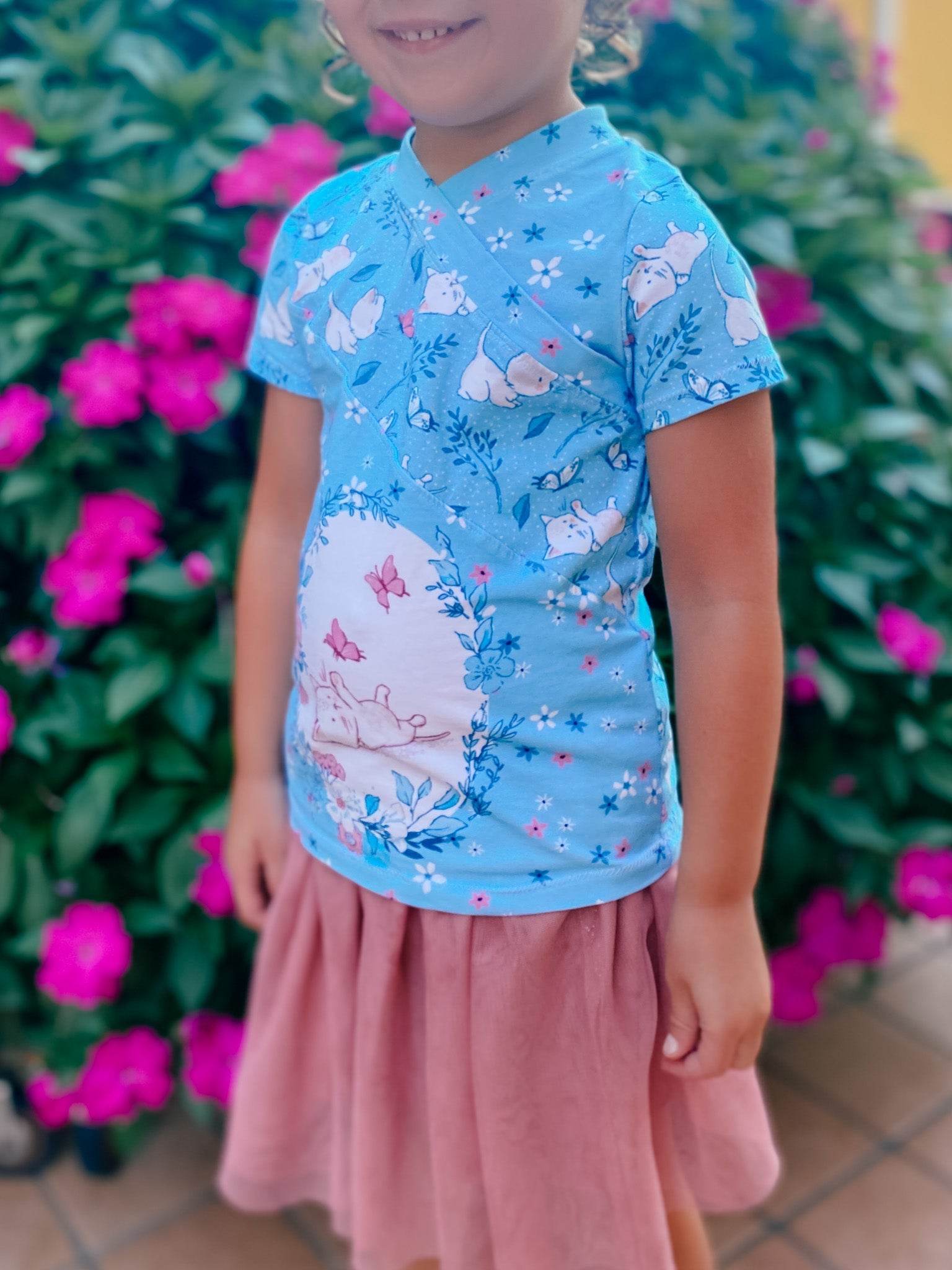 Schnittmuster Shirt für Mädchen Fran Gr. 74-164 - Sewando