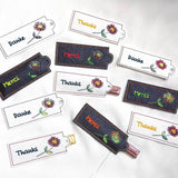 Stickdatei - DANKE / MERCI Verpackung in 3 Sprachen - Sewando