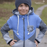 Schnittmuster Sweatjacke Mini Nurika Gr. 86 - 164 - Sewando