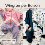 Wingromper Edison Schnittmuster Einteiler Gr. 56-104 - Sewando