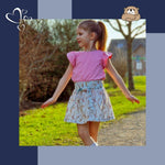 LORETTA: JOLIE JUPE POUR LES FILLES - 56-122 - Sewando
