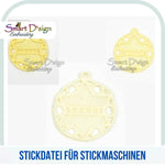 FSL STICKDATEI - WEIHNACHTSBAUMANHÄNGER SET - Sewando
