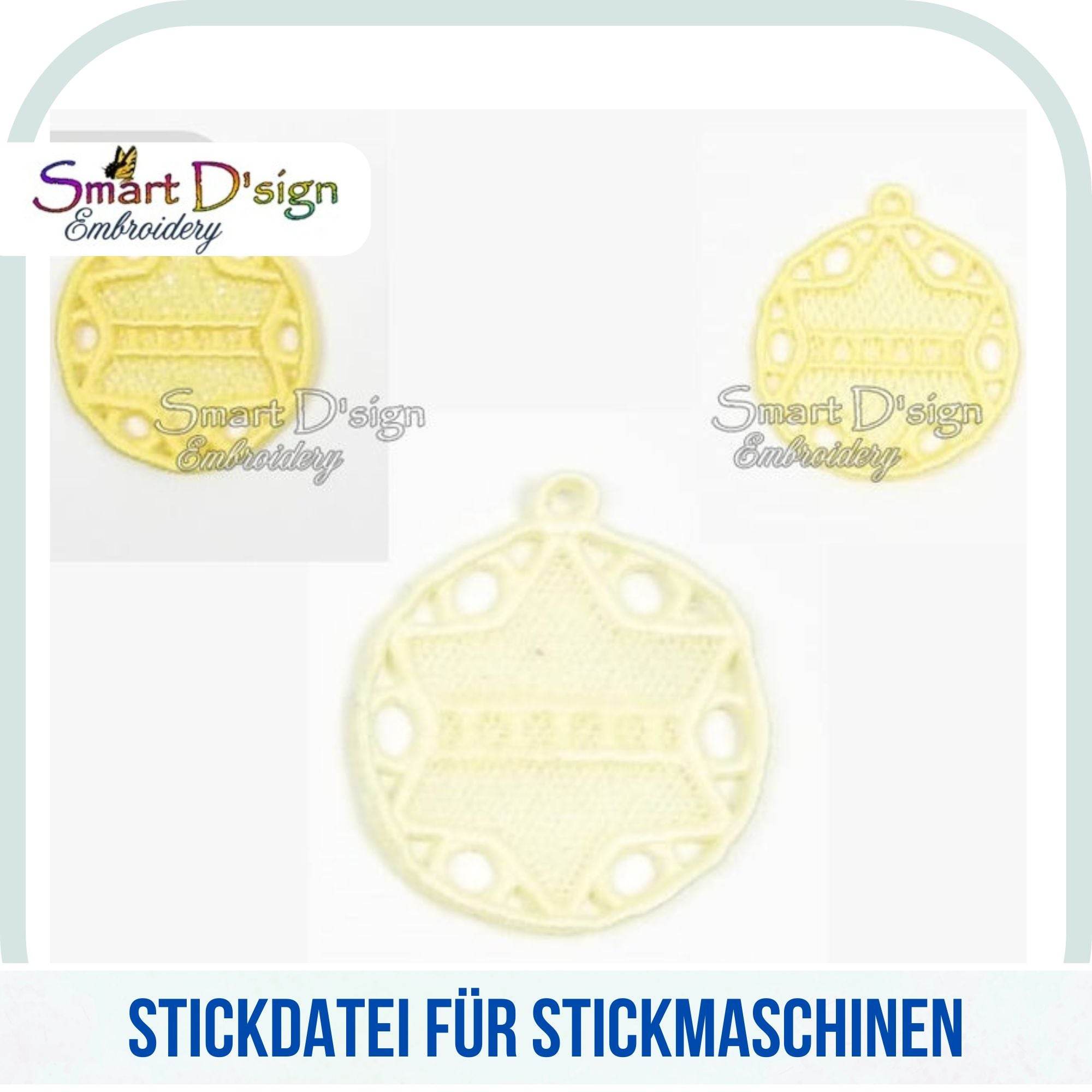FSL STICKDATEI - WEIHNACHTSBAUMANHÄNGER SET - Sewando
