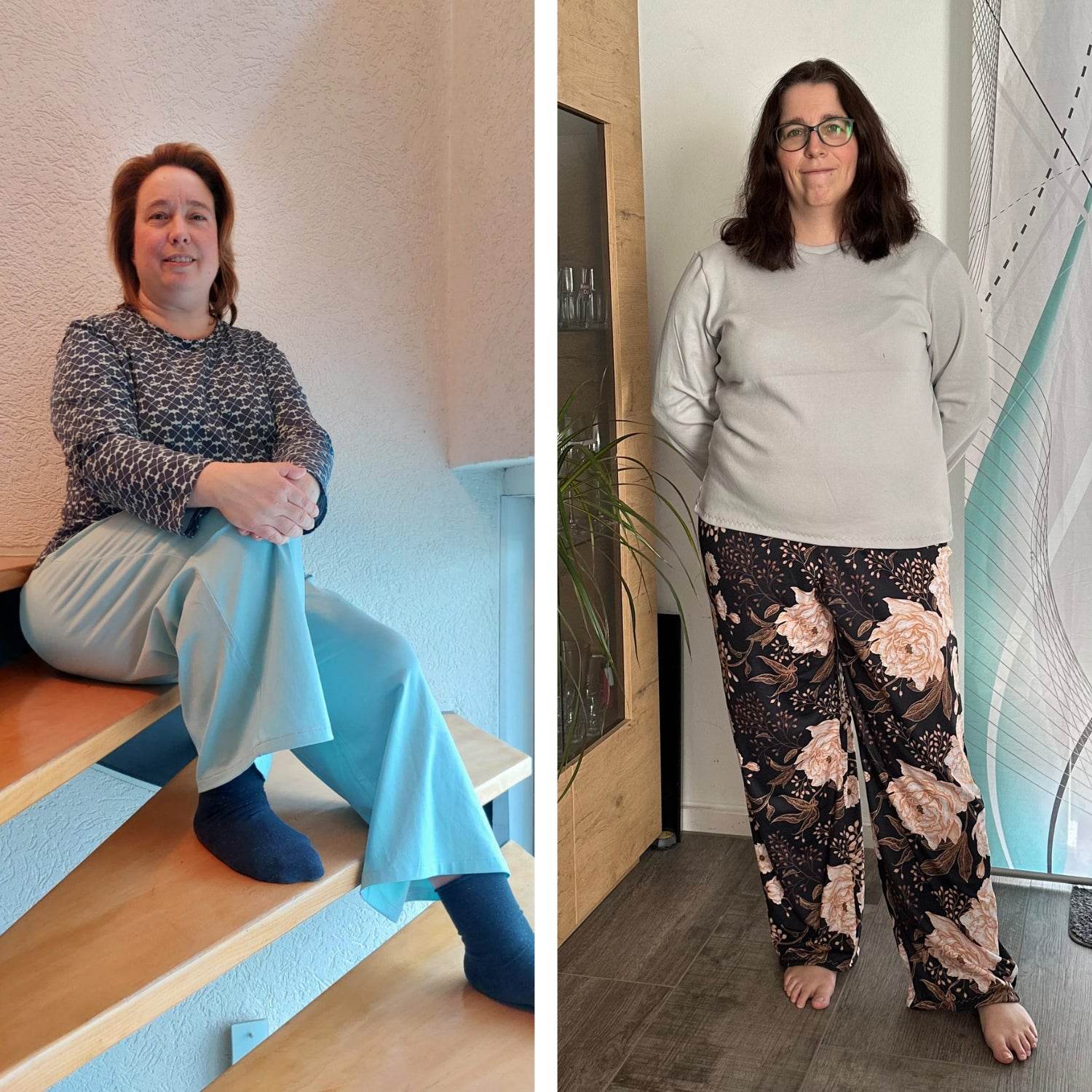 Schnittmuster Pyjama-Set CLARA - Schlafanzug Shirt und Hose | Gr. 34-48 (PDF) - Sewando