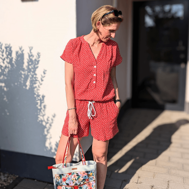 Schnittmuster Jumpsuit, Bluse & Hose Flora Gr. 32 - 52 - Sewando
