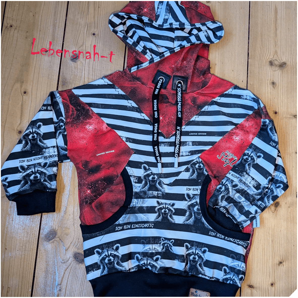 Schnittmuster Hoodie Brandon Gr. 80 bis 152 - Sewando