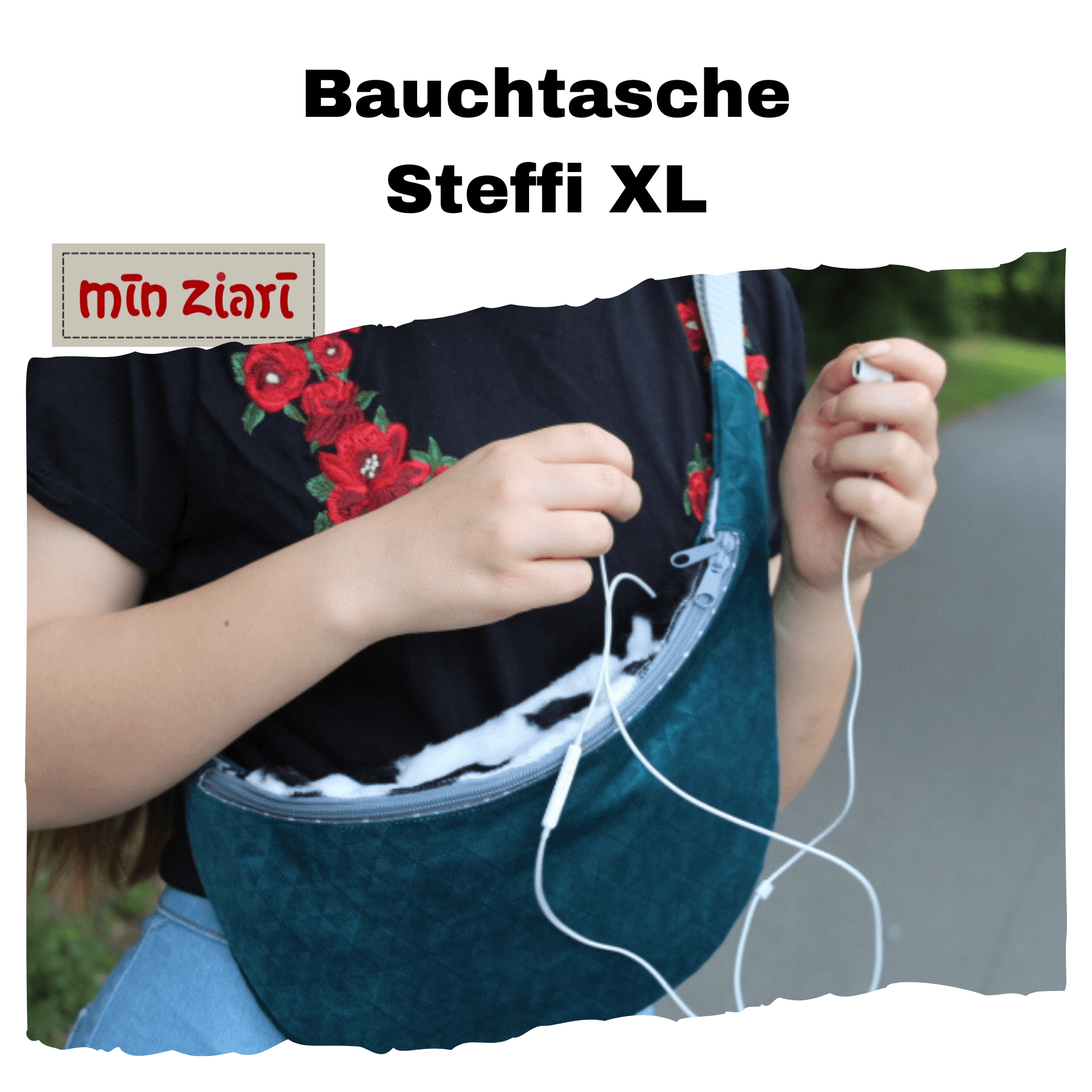 Schnittmuster Bauchtasche Steffi XL - Sewando