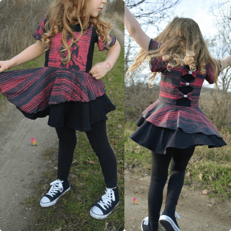 Schnittmuster Kleid AppleJuicy Gr. 80 bis 152 - Sewando