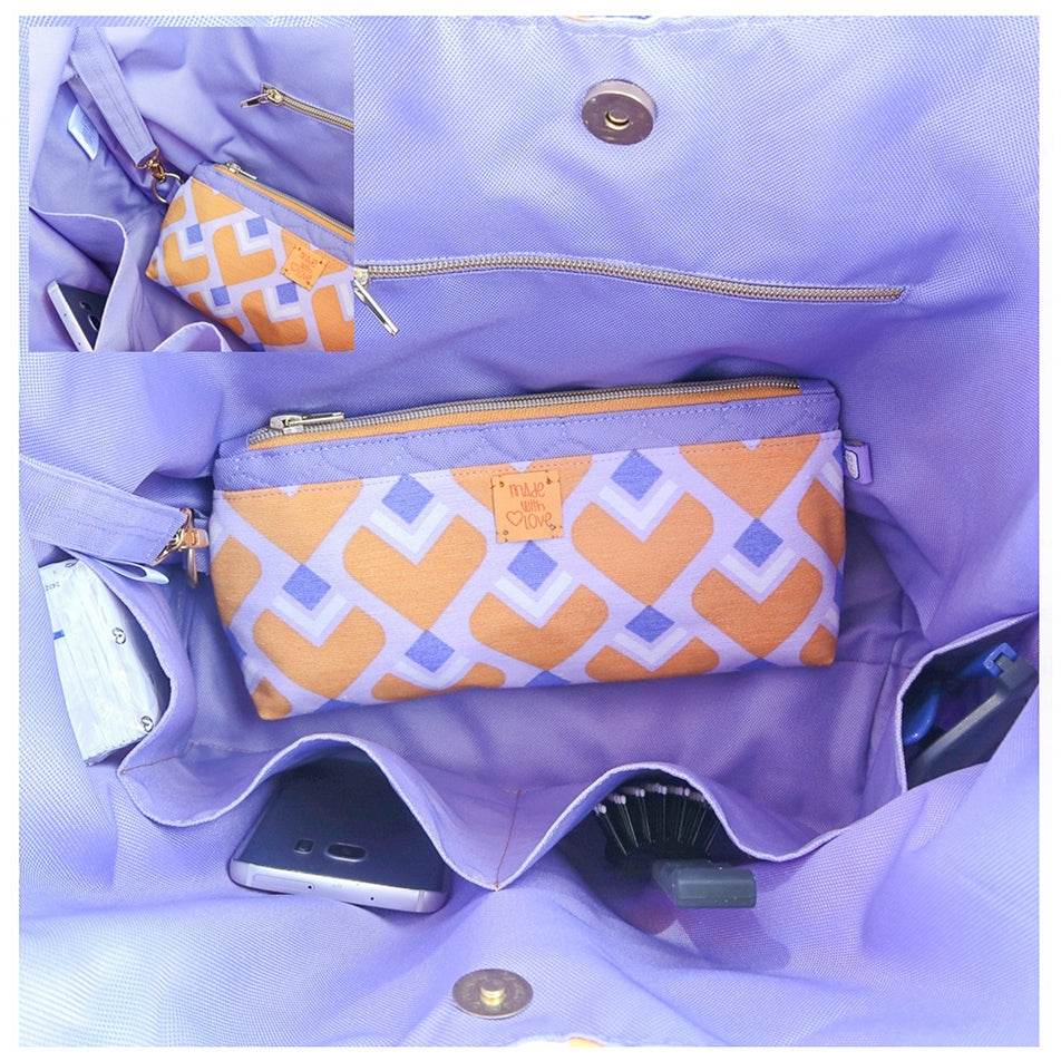 ohNellini Mini-Midi-Big * Taschen - Schnittmuster - eBook * 3 Größen * Kosmetik-Schmink-Täschchen - Sewando