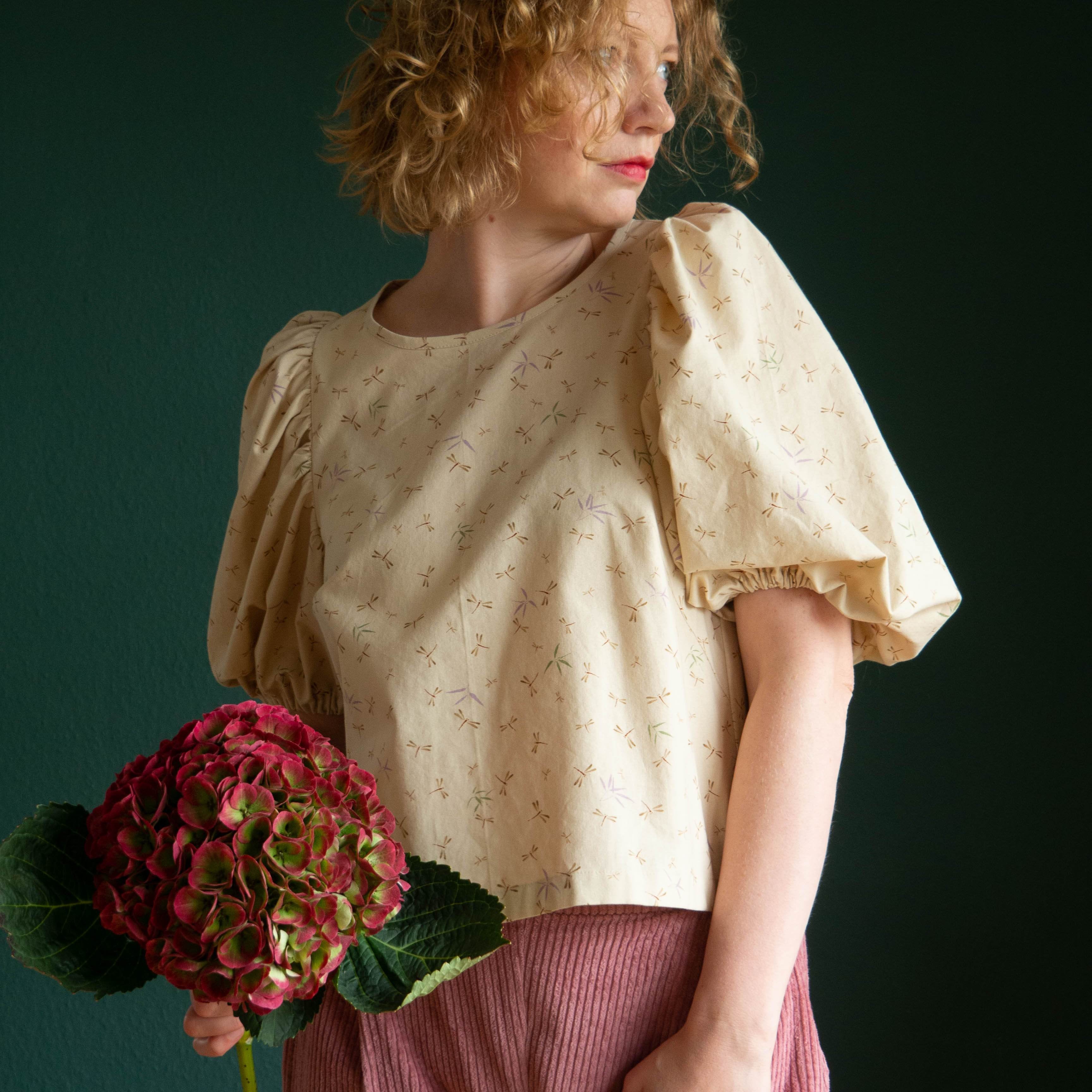 Evi Blouse 34 - 52 sewing pattern and instructions - Sewando