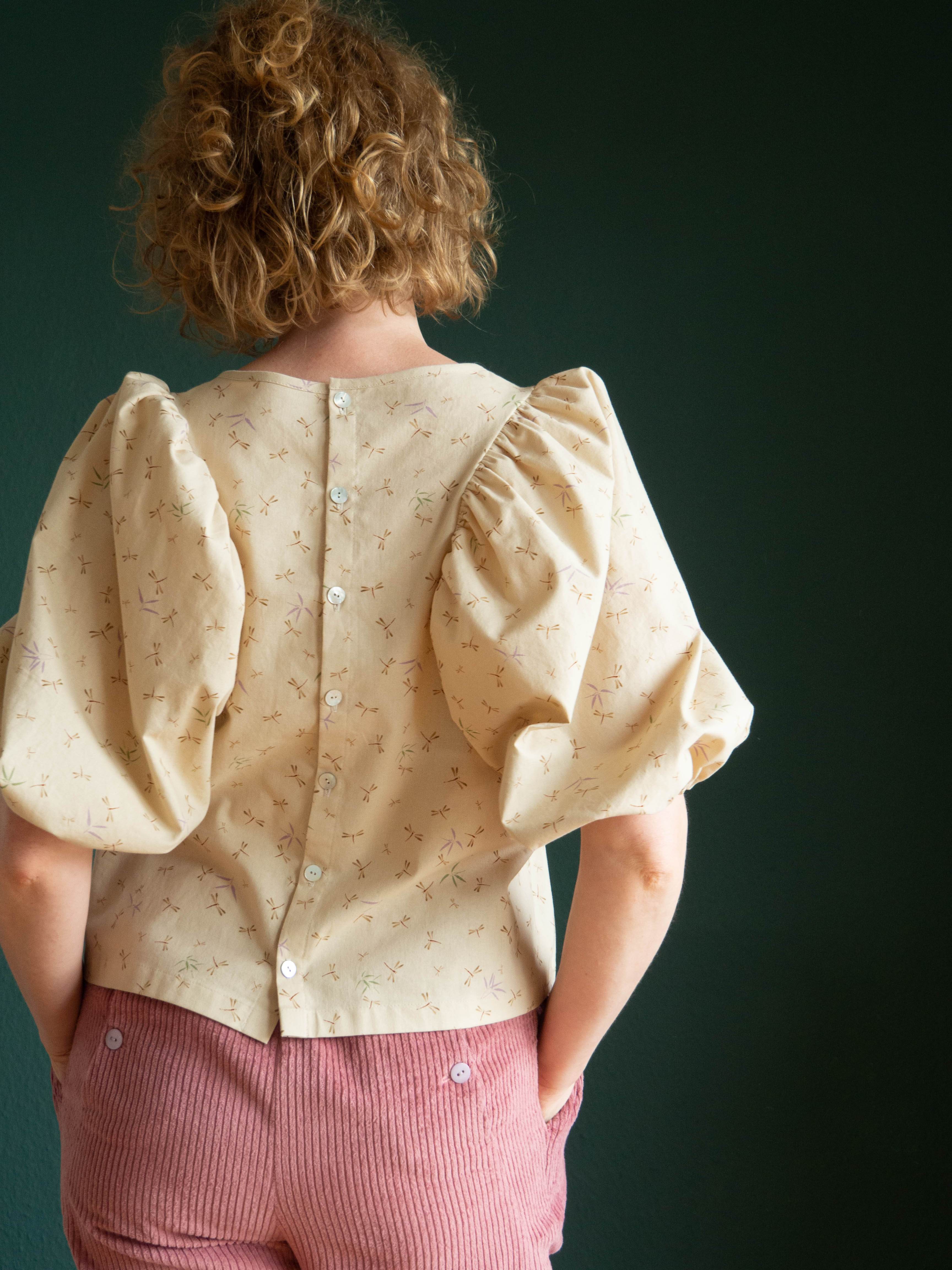 Evi Blouse 34 - 52 sewing pattern and instructions - Sewando