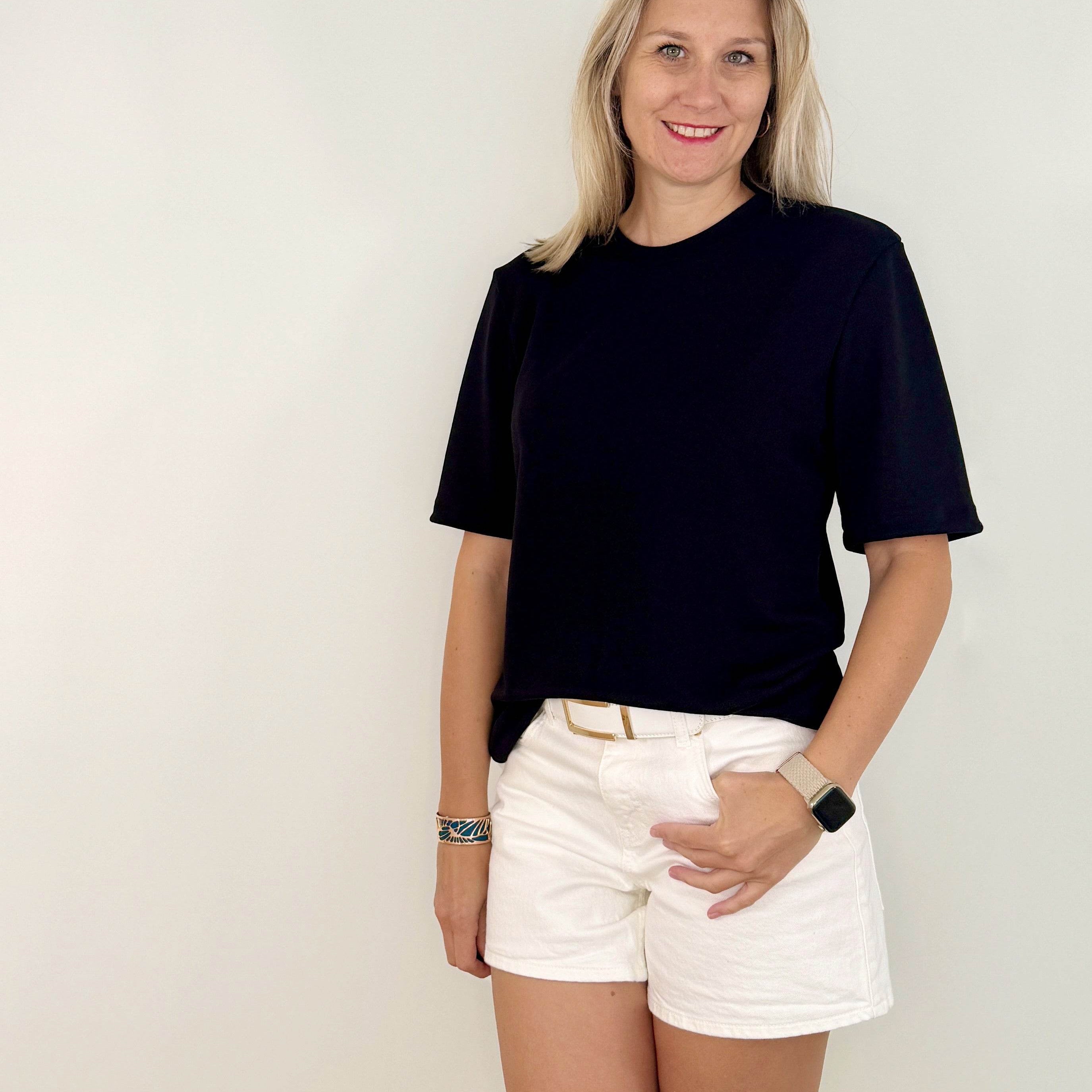 Schnittmuster T-Shirt IVY - Basic Shirt, Unisex, Kurzarm | Gr. 34-52 (PDF) - Sewando