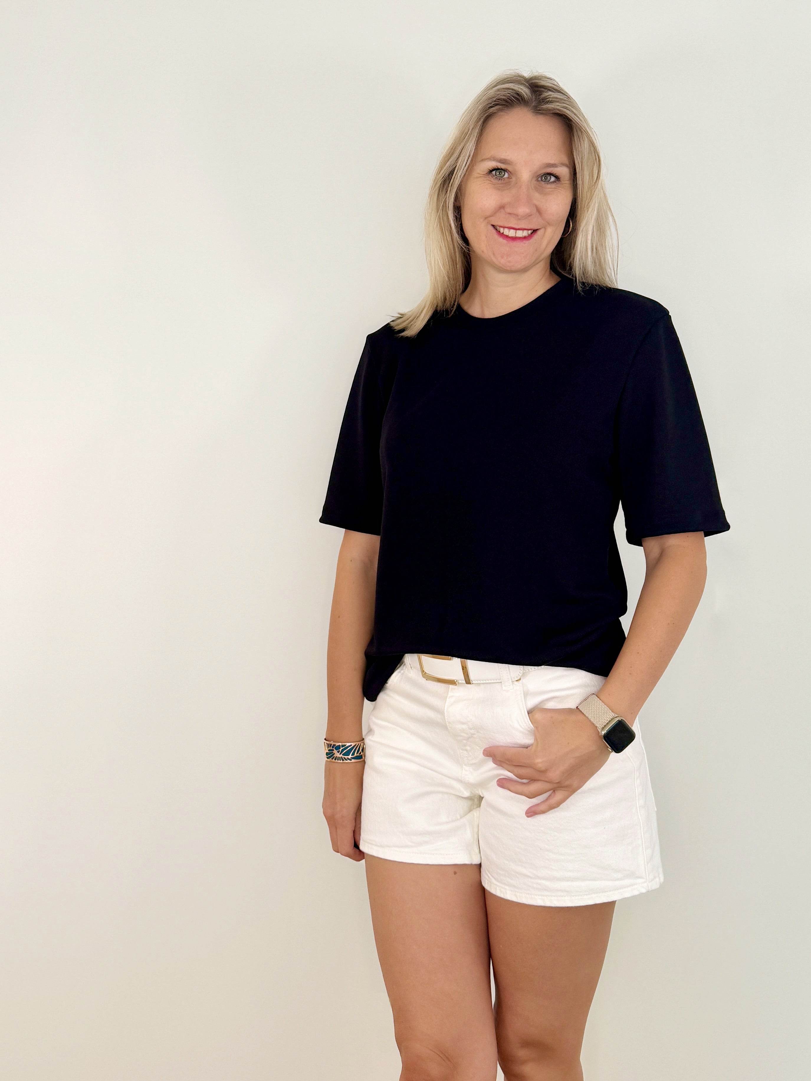 Schnittmuster T-Shirt IVY - Basic Shirt, Unisex, Kurzarm | Gr. 34-52 (PDF) - Sewando