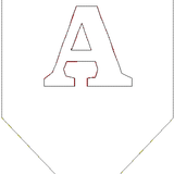 Stickdatei - Buchstaben-Wimpelkette A-Z & Motive - Sewando
