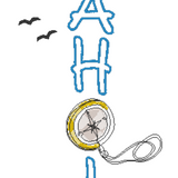 Stickdatei "AHOI Kompass"