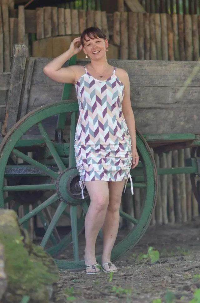 Schnittmuster Kleid/Shirt Achat Summer Gr. A - M DE/EN/FR BU 76-134cm - Sewando