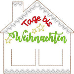 Stickdatei - Adventskalender Lebkuchenhaus - Sewando