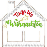 Stickdatei - Adventskalender Lebkuchenhaus - Sewando
