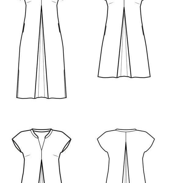 Schnittmuster Alisson - Bluse oder Kleid Gr. 34-54 - Sewando