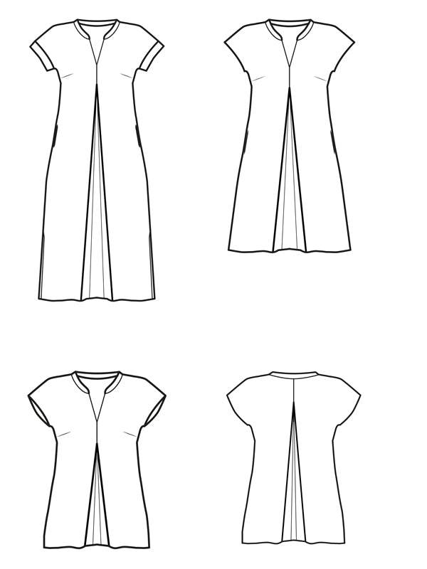 Schnittmuster Alisson - Bluse oder Kleid Gr. 34-54 - Sewando