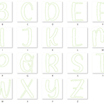 Stickdatei - Alphabet OLLI in 2 Größen (inkl. Umlautpunkten) - Sewando