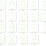 Stickdatei - Alphabet OLLI in 2 Größen (inkl. Umlautpunkten) - Sewando