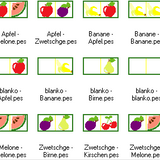 Stickdatei - DO-MI-NO - Spiel "OBST Set 1"