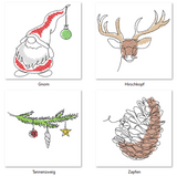 Stickdatei - Single Line Set "Advent"