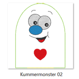 Stickdatei - Kummerfresser / Sorgenmonster in 2 Größen - Sewando