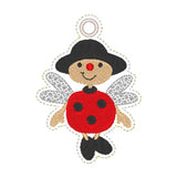 Stickdatei - Anhänger "Bienenkind & Käferkind"